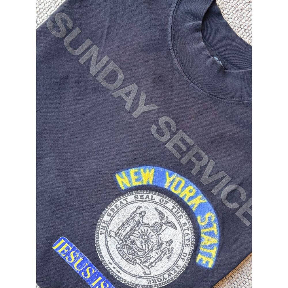 Sunday Service “New York State Jesus Is King” Graphic T-Shirt – Large